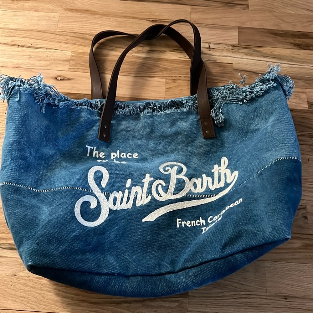 St Barths limited edition denim tote